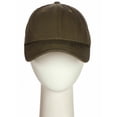 thumbnail image 6 of D&I Plain Dad Hat 100% Cotton Unstructured Hat Unisex Adjustable Strap - Olive, 6 of 9