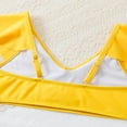 thumbnail image 4 of Kayannuo Girls Tankini Clearance kids Swimsuits Girls Swimsuit 2pcs Set Bathing Suits Summer Kids Swimwear 8-14 Years Yellow, 4 of 8