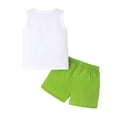 thumbnail image 4 of Boys Summer Cartoon Dinosaur Print Vest Pants Clothes, 4 of 4