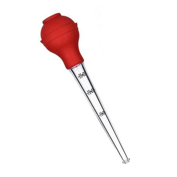 Worgeous Turkey Baster with Silicone Seasoning Pump Fits Comfortably in Hand for Easy Kitchen Use 0.5oz8oz