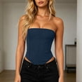 thumbnail image 2 of MYAOYINo Boundaries Ladies Seam Front Bandeau Top Strapless Asymmetrical Hem, 2 of 7