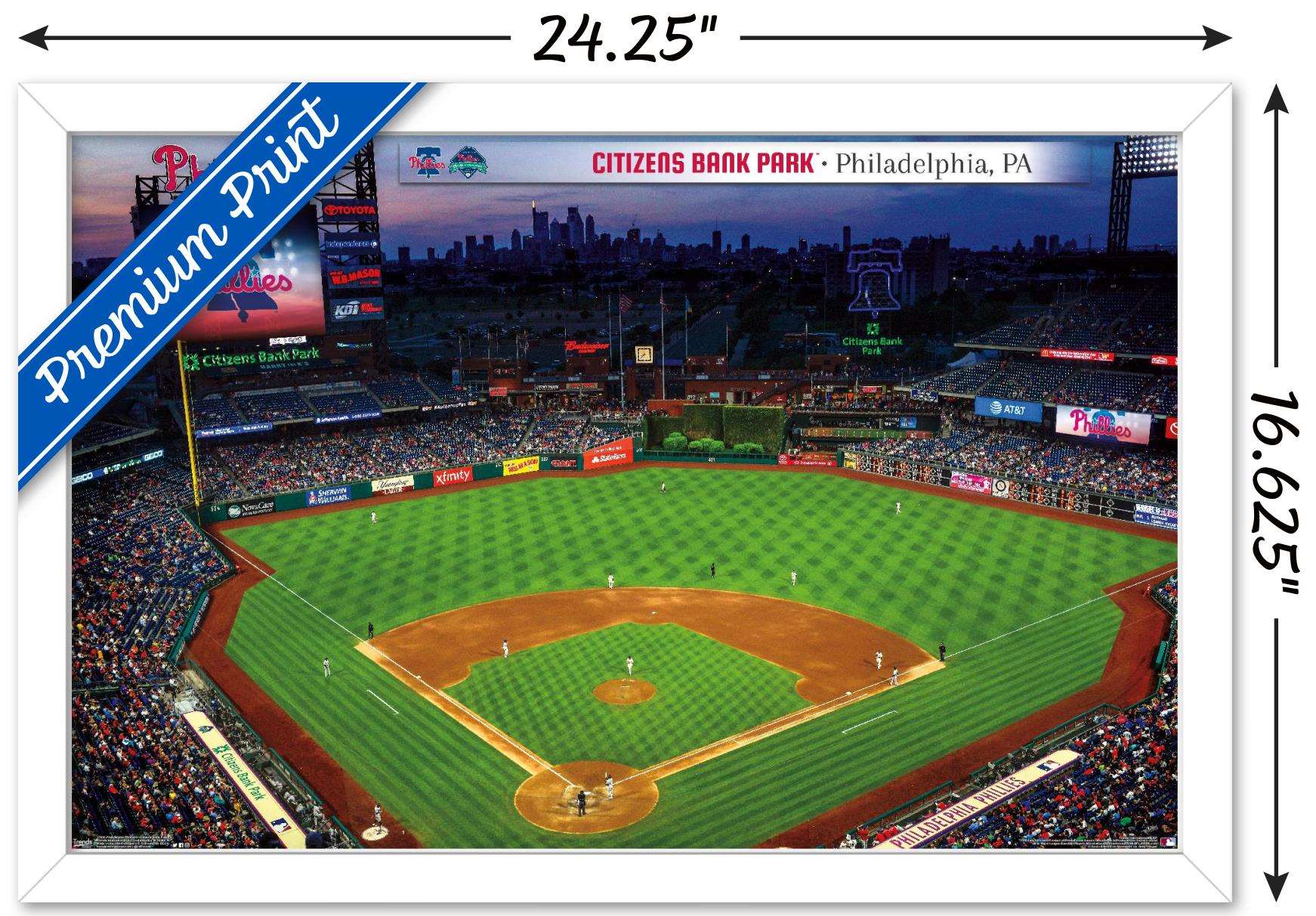 MLB Philadelphia Phillies - Citizens Bank Park 19 Wall Poster, 14.725" x 22.375", Framed