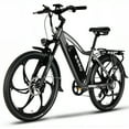 thumbnail image 1 of EMMO Monta Pro Electric Bike for Adults - 48V 748Wh UL Certified 26" Mountain Commuter Ebike - Grey - Turn Signals, Dual Suspension, 1 of 17