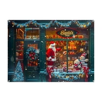 Christmas Wall Tapestry for Festive Room Decoration, 59x35 Inch Polyester Hanging for Home and Holiday Season Accent