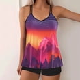 thumbnail image 1 of Haivin Tankini Swimsuit for Woman, Printed Halter with Wide Straps, Quick-Dry for Beach and Pool, 1 of 6