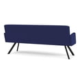 thumbnail image 3 of Willow Lounge Lobby Reception Waiting Room Healthcare Sofa / Black Steel / Blue, 3 of 5