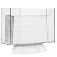 thumbnail image 6 of Paper Towel Dispenser by Oasis Creations, Holds 250 Paper Towels, Wall Mounted, Countertop Paper Towel Dispenser, Universal Paper Towel Holder- Clear, 6 of 6
