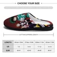 thumbnail image 2 of My Hero Academia Fuzzy Cotton Slippers For Mens Winter Cotton Lightweight Anti-slip Rubber Sole Slippers House Open Back Slippers Closed Toe Slippers, 2 of 9