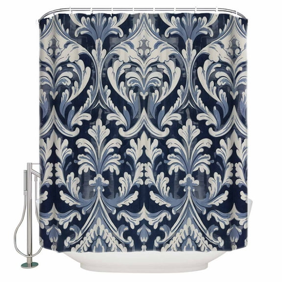 72x78 Inch Shower Curtain Vintage Boho Bathroom Decor Waterproof Fabric Bathtub Bath Curtains Decorative Farmhouse Abstract Floral Aesthetic Art Extra Long Shower Curtain Set with Hooks