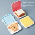 thumbnail image 2 of Caja de almacenamiento para conservación de pan de sándwich, caja bento portátil de silicona para exteriores, para trabajadores de oficina, estudiantes, con calefacción y sellada, 2 of 6