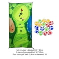 thumbnail image 3 of Tapete De Juego Juego de golf informal Poner estera de astillado Ayudas de entrenamiento de práctica con kits de césped de bolas Sywqhk Libre de BPA, 3 of 3