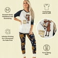thumbnail image 6 of Lazyone Women's Soft Casual Pajama Leggings and Tall Tee Sets With Cute Fun Prints, Smore Sleep, 6 of 7
