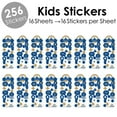 thumbnail image 2 of Big Dot of Happiness Royal Prince Charming - Birthday Party Favor Kids Stickers - 16 Sheets - 256 Stickers, 2 of 7