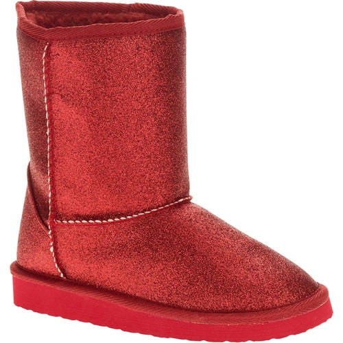 13 4 1 5, Faded Glory Youth Girls Black Shearling Boots 12 3