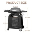 thumbnail image 6 of MASTER COOK Propane Gas Grill, Portable Tabletop Barbecue Grill with Cart for Patio, Camping, Travel, 6 of 9