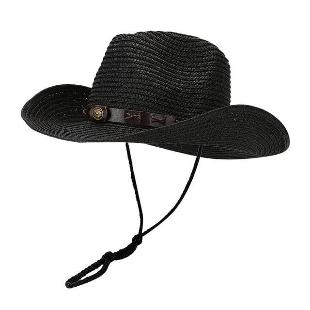 Sombrero de paja estilo Panamá: sombrero ligero y transpirable para actividades al aire libre y playa en verano