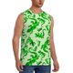 thumbnail image 2 of Fotbe Green Lizard Men's Camiseta sin Mangas Estampada para Hombres, Playera Casual para Gimnasio, Entrenamiento, Playa-XX-Large, 2 of 7