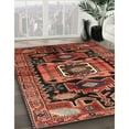 thumbnail image 2 of Ahgly Company Indoor Square Traditional Rust Pink Persian Area Rugs, 8' Square, 2 of 6