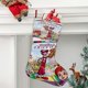 thumbnail image 2 of La Gran Aventura de la Paleta Tema: Calcetines de Navidad, fino lino blanco para colgar en escaleras y chimenea, decoración navideña para el hogar, regalo de Navidad.54cm×38cm, 2 of 5