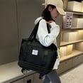 thumbnail image 4 of Eoperou Large Capacity Expandable Travel Bag: Zipper Closure Waterproof Tear-Resistant Luggage Bag with Wheels, 4 of 7