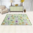 thumbnail image 3 of Coolnut Lightweight Soft Area Rugs 31x20 Inch, Easter Bunnies with Gift Boxes Floor Mat Doormat for for Rooms Entrance Hardwood Floor Living Room 2'7" x 1'8"） Nursery Rugs, 3 of 6