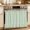 Green, variant on Oven Skirt Curtain for Kitchen 20x27 Inch, Gray Thin Lines Oven Curtain with 8 Ribbon Ties & Ruffle Trim, Stove Skirt Curtain Dishwasher for Cabinets Over Sinks Modern Striped Minimalist