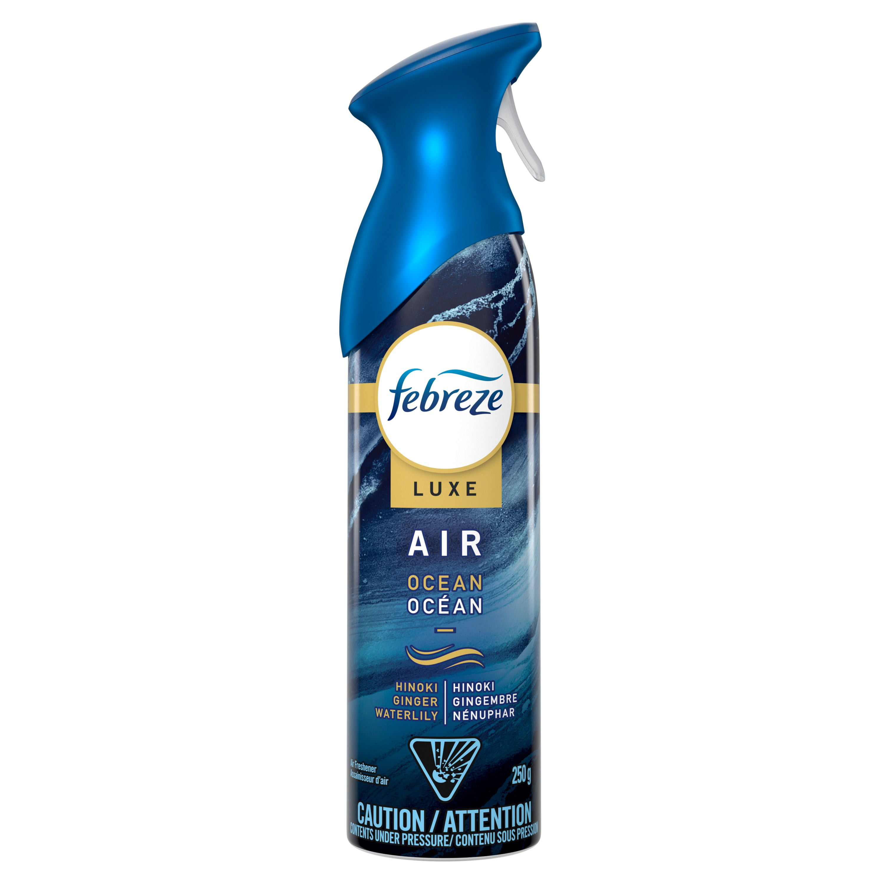 Assainisseur d’air en vaporisateur Febreze, assainisseur d’air pour la maison, parfum Océan, 250g, 2unités 250G