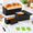 Black, variant on 3 Pack Pullman Loaf Pan With Lids Non-stick Bread Heavy Duty Carbon Steel Corrugated Toast Box For Baking Square Pans Homemade Sa