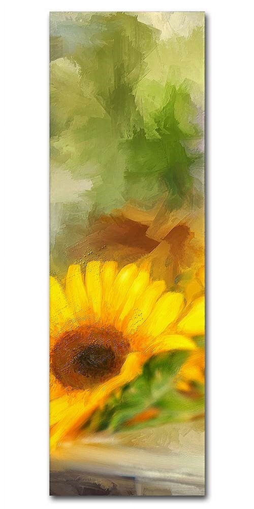 Trademark Fine Art 'Sunflowers and Jars' Multi-Panel Canvas Art Set by Lois Bryan