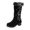 Black, variant on Boots for Women,Autumn Winter Fashion Mid Calf Boots With Belt Buckle Thick Sole Heel Furry Warm Comfort Footwear,Knee High Boots Women,Black7