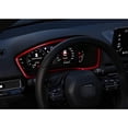 thumbnail image 7 of x xotic tech Dashboard Instrument Panel Frame Cover Trim Compatible with Honda Civic 11th Gen 2022 2023 2024 Interior Moulding Accessories (Sporty Red), 7 of 7