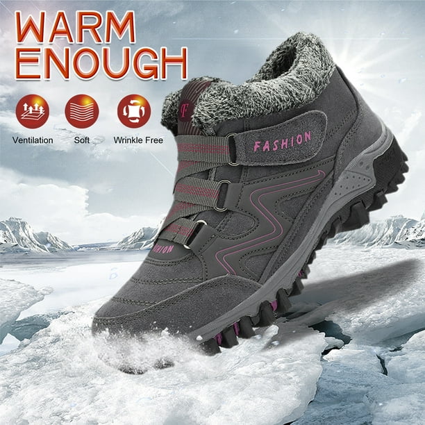 Zapatos casuales de invierno con forro de felpa, Zapatos de deporte de talla grande para hombres y mujeres (gris oscuro 46) Likrtyny Tenis De Mujer Tenis De Hombre