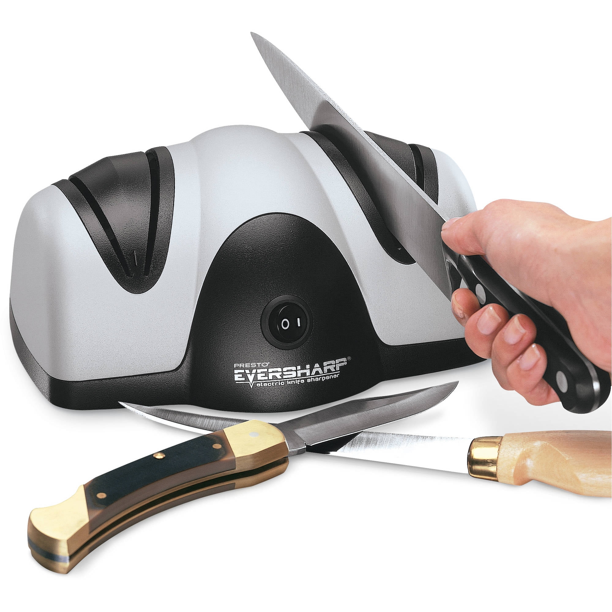 Our E317 professional 2 stage electric knife sharpener is the ideal  sharpener for 20 degree class knives. Our patented abrasives achieve a  sharp edge faster and easier than traditional sharpeners by using
