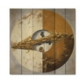 thumbnail image 3 of Designart "Yin and Yang in Gold and White II" Meditation Print on Natural Pine Wood, 3 of 5