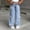 Light Blue, variant on OGLCCG Baggy Jeans for Girls Teens Cute Bow High Waisted Wide Leg Denim Pants with Pockets Trendy Y2K Boyfriend Streetwear Trousers 6-13 Years