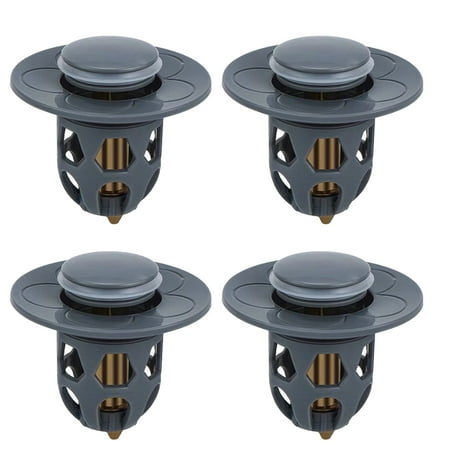 

〖Jisuan〗Kitchen Convenience Tools Washbasin Electroplating Drainer Bouncing Core Washbasin Pool Basin Copper Core Push Type Bouncing Core Leaking Plug