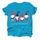 thumbnail image 2 of Puntoco moda mujer Navidad estampado manga corta cuello redondo suelta camiseta blusa tops Puntoco Puntoco-1069, 2 of 3