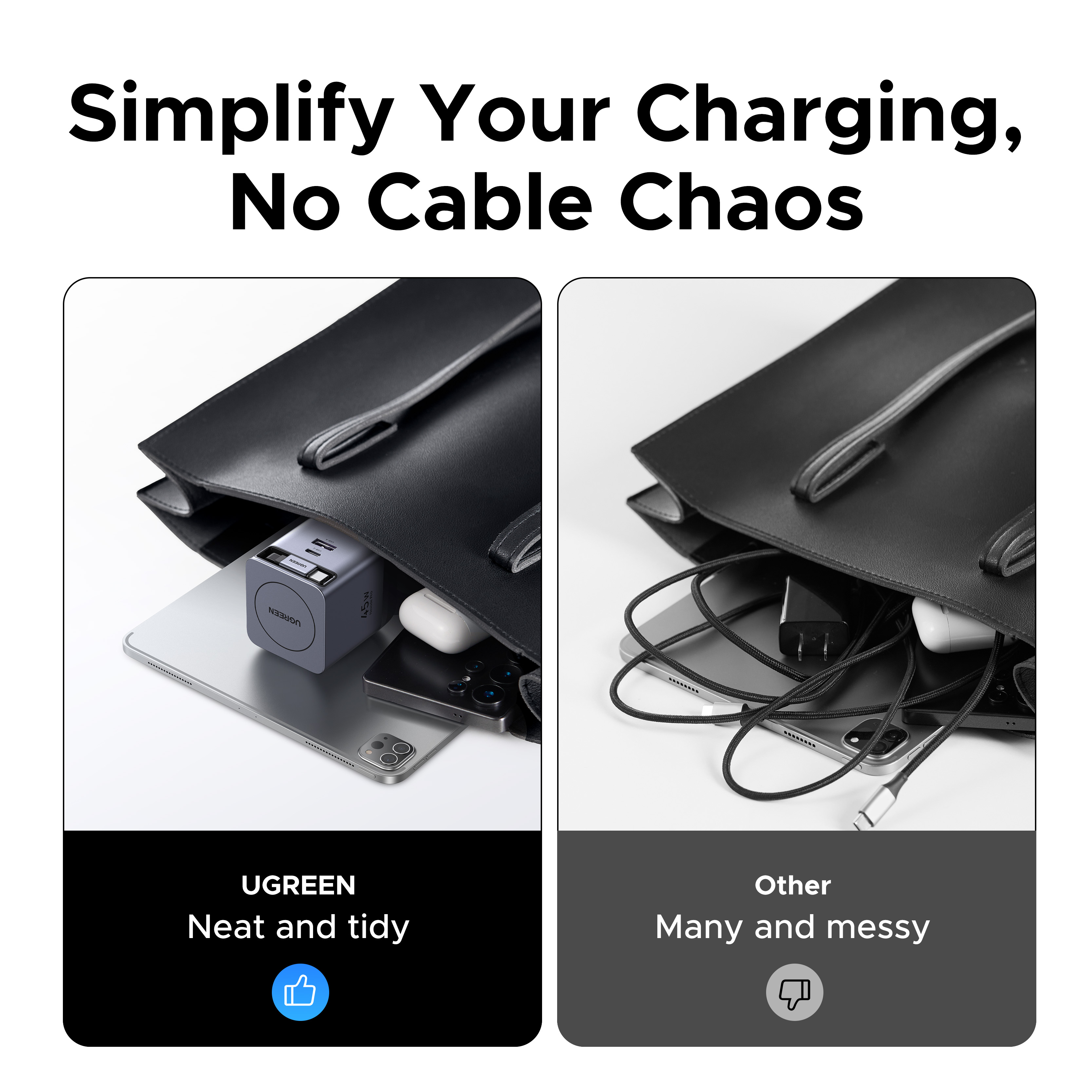 UGREEN Nexode Pro 45W USB-C Charger with Retractable Cable photo 6