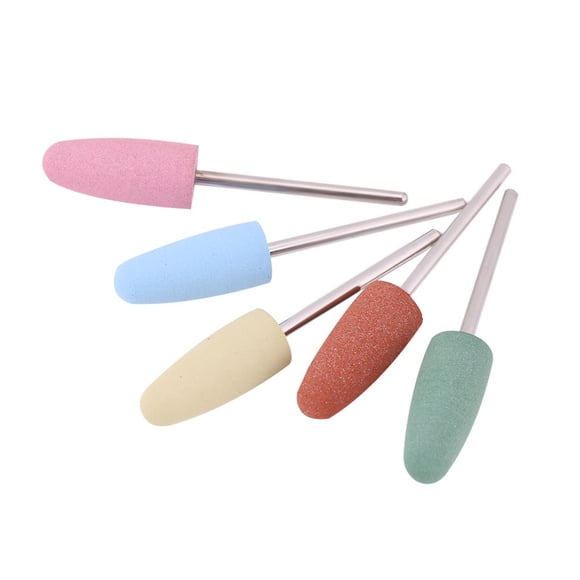 Ejoyous Juego De Brocas Para Uñas, 5 Piezas Pulidor De Silicona Para Uñas, Brocas Para Pulir Uñas, Brocas Para Alisar Cutículas, Para Manicura, Pedicura, Uñas, Cutículas