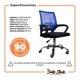 thumbnail image 3 of Silla Oficina Giratoria Malla Base Metalica Colores Msi, 3 of 12