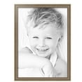 thumbnail image 2 of ArtToFrames 20" x 28" Aged White Gold Picture Frame, 20x28 inch Silver Wood Poster Frame (WOM-2036),  Pack, 2 of 7