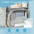 thumbnail image 4 of Deli Clear Backpack Heavy Duty, Waterproof PVC Transparent Backpacks for for Kids Adults, Stadium Approved See Through Large Clear Bookbag with Reinforced Strap for School Work Travel, Grey, 4 of 7