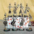 thumbnail image 1 of Articles de Mobilier, Combinaison de Personnage Musical en Fer Forgé Mini Fer Métal Process Ornement, 1 of 5
