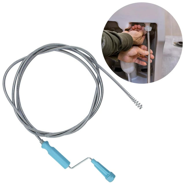 Sewer Toilet Dredge Drain Cleaner Spring Pipe Dredging Tool Grabber 1.4m