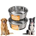 thumbnail image 1 of Comederos para perro Neater Pet Brands de acero inoxidable, 2 unidades, 1,4 L, 1 of 9