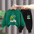 thumbnail image 2 of Gibobby Infant Newborn Baby Boy Outfit Fall Winter Clothes Solid Plain Long Sleeve Romper Jumpsuit Overall Pants Set 3 6 9 12 18 Months 2T 3T(9-10 Years,T), 2 of 4