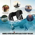 thumbnail image 5 of Fully Automatic Inflatable Life Jacket With Reflectors, Automatic Inflation System, Safety Whistle, And Emergency Pull Cord, Ideal For Outdoor Adventures, Water Sports, Kayaking(Black), 5 of 5