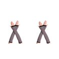 thumbnail image 2 of Guantes sin dedos Monstrate para niña negro rosa 2Conjunto, 2 of 6