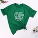 thumbnail image 2 of Gibobby Blusa Mujer Tamaño Camiseta de manga Tops Camisetas Gráfico corto de mujer O-cuello Impreso Plus Blusa de mujer de moda（Verde， XXXXL), 2 of 5