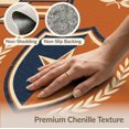 thumbnail image 6 of ODIKA Emblem With Vintage Sports Pennant Border Design Star Playful for Dorm Room, Small Living Apartment, Stain Resistant Low Profile, 6 of 7